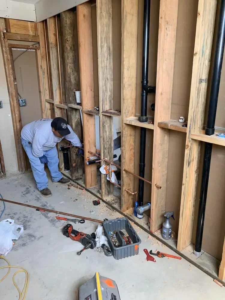 Commercial rough-in plumbing for Water Heater Replacement in Central Hollywood